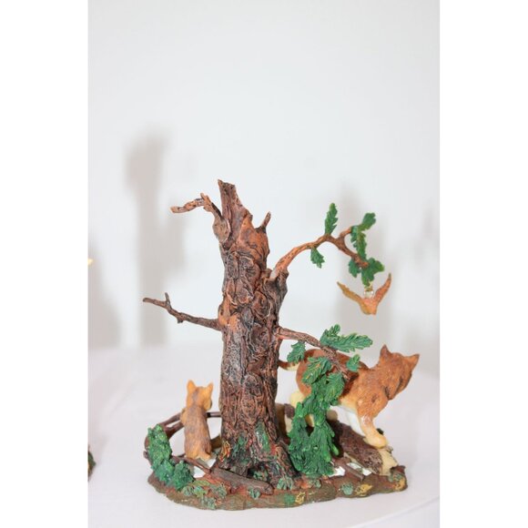 Dept 56 Village Accessories - Rocky Mountain Wildlife Bears and Bobcat - Picture 7 of 8